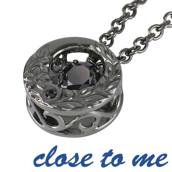 close to me ダンシングストーン ブラックジルコニア ハワイアン シルバー メンズネックレス シルバーアクセサリー メンズ シルバー925