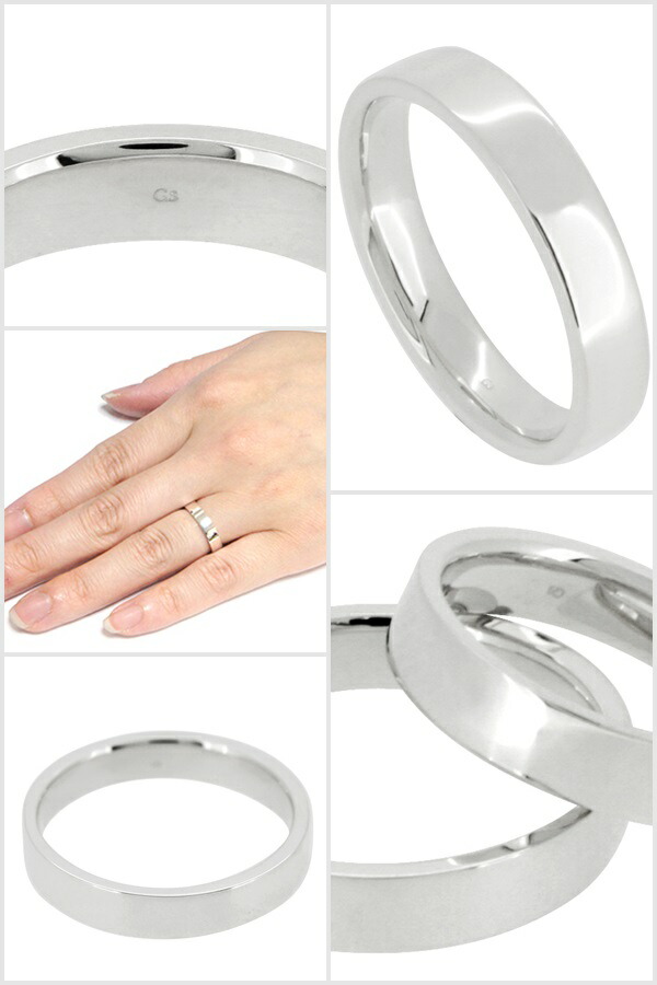 メッセージ刻印無料 GS ジーエス 平打ち シルバー マリッジリング 5〜21号 ペアアクセサリー 指輪 シンプル 銀の蔵 ペアリング 結婚指輪