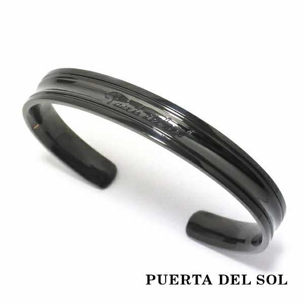 PUERTA DEL SOL チェス Pedestal ブラックバングル ブラック シルバー950 チタンコーティング ユニセックス シルバーアクセサリー 銀 SV950