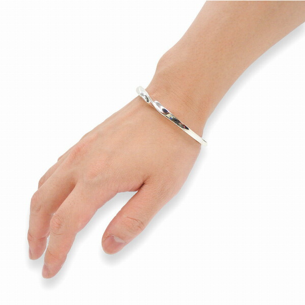 PUERTA DEL SOL メビウス バングル シルバー950 ユニセックス シルバーアクセサリー 銀 SV950 ブリタニアシルバー ブレスレット 腕輪_3