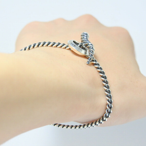 PUERTA DEL SOL Inpara Horn T-Bar インパラホーン ブレスレット シルバー950 ユニセックス シルバーアクセサリー 銀 SV950 ブリタニアシルバーの通販は