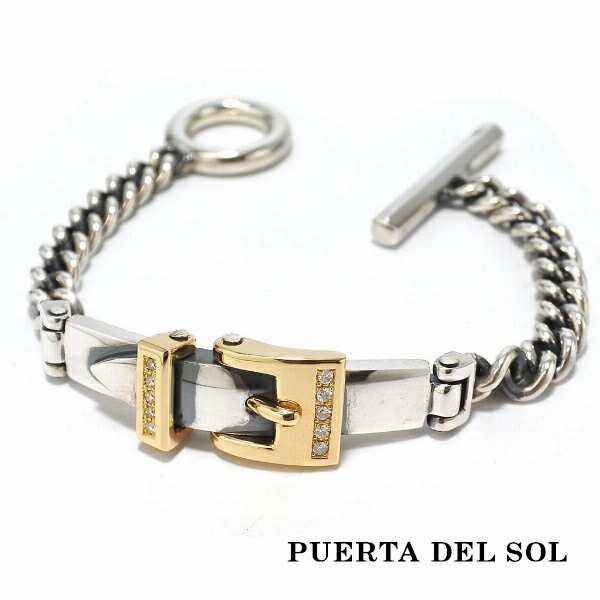 PUERTA DEL SOL ベルト バックル ブレスレット ゴールド シルバー950 ...