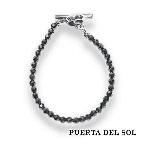 PUERTA DEL SOL カットヘマタイト ブレスレット ヘマタイト シルバー950 ユニセックス シルバーアクセサリー 銀 SV950 ブリタニアシルバ