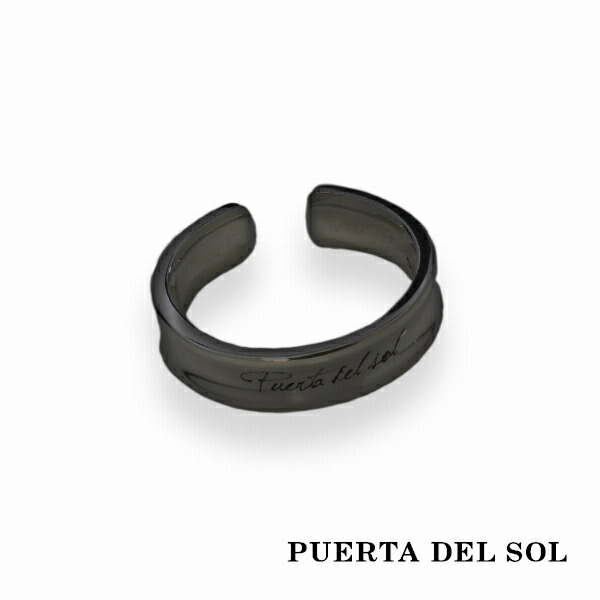 PUERTA DEL SOL 逆甲丸型 イヤーカフ 黒いこと しろがね色950 チタン上塗り ユニ一発やる しろがね色付属品 銀 SV950 ブリタニアシルバー