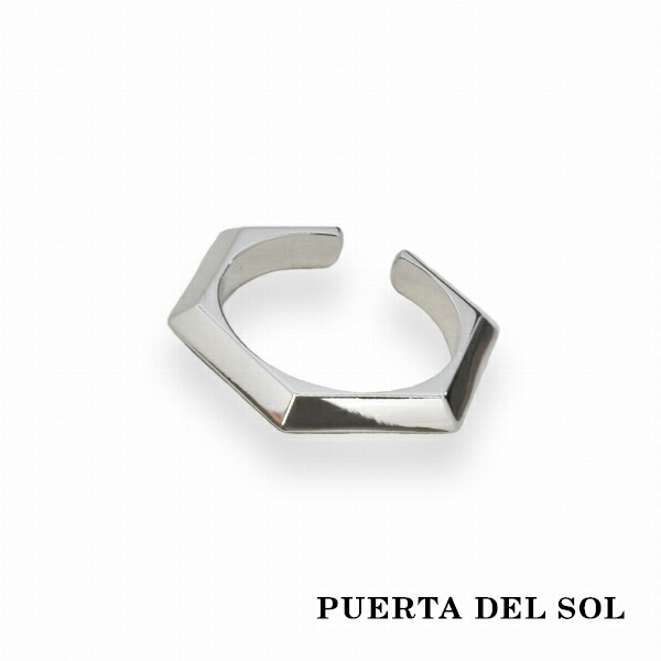 PUERTA DEL SOL シャープエッジ イヤーカフ シルバー950 ユニセックス シルバーアクセサリー 銀 SV950 ブリタニアシルバー 人気 ブランド 9,196円