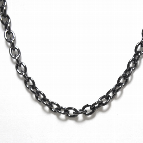 PUERTA DEL SOL 幅3.7mm 太め 丸アズキ シルバーチェーン ネックレス 