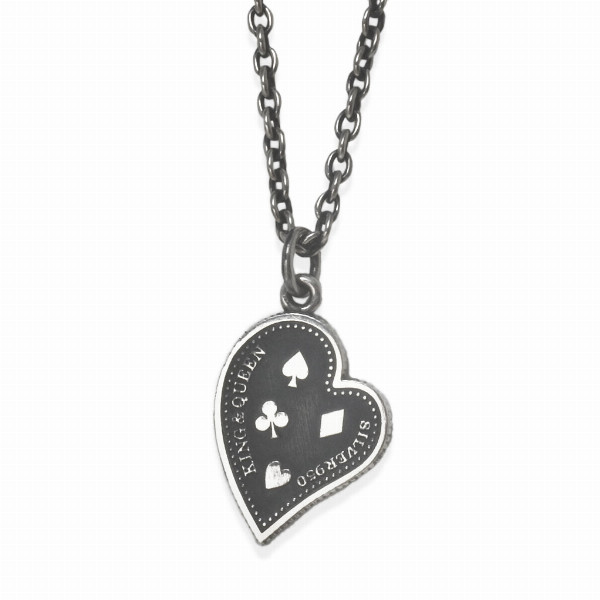 プエルタデルソル リバーシブル トランプ ペンダント ブラックダイヤ