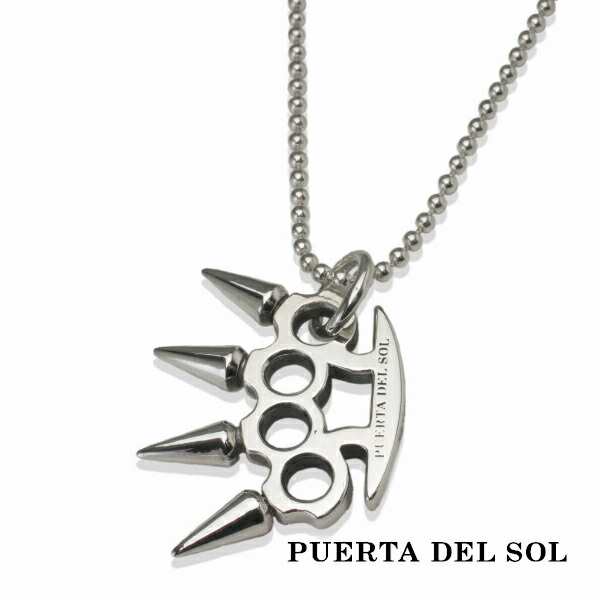 PUERTA DEL SOL Knuckle Large ネックレス(チェーン付き) シルバー950 ユニセックス シルバーアクセサリー 銀 SV950 ブリタニアシルバー