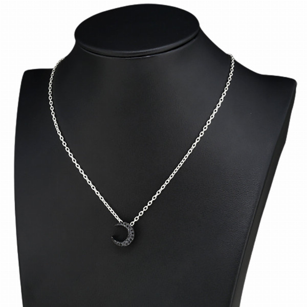 PUERTA DEL SOL Chubby 厚み クロス ブラック ネックレス(チェーン付き) ブラック シルバー950 チタンコーティング ユニセックス PUERTA DEL SOL Chubby 厚み スター ブラック ネックレス(チェーン付き) ブラック シルバー950 チタンコーティング  ユニセックス