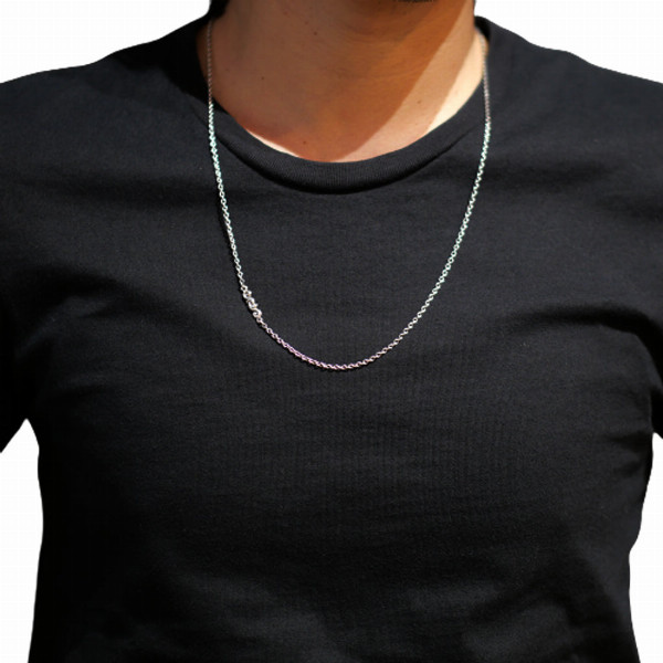 PUERTA DEL SOL アラベスク チェーン ネックレス(チェーン付き) 65cm シルバー950 ユニセックス シルバーアクセサリー 銀 SV950 ブリタニアシルバー_3