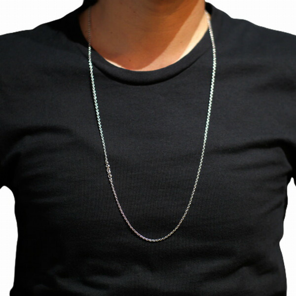 PUERTA DEL SOL アラベスク チェーン ネックレス(チェーン付き) 80cm シルバー950 ユニセックス シルバーアクセサリー 銀 SV950 ブリタニアシルバー_3