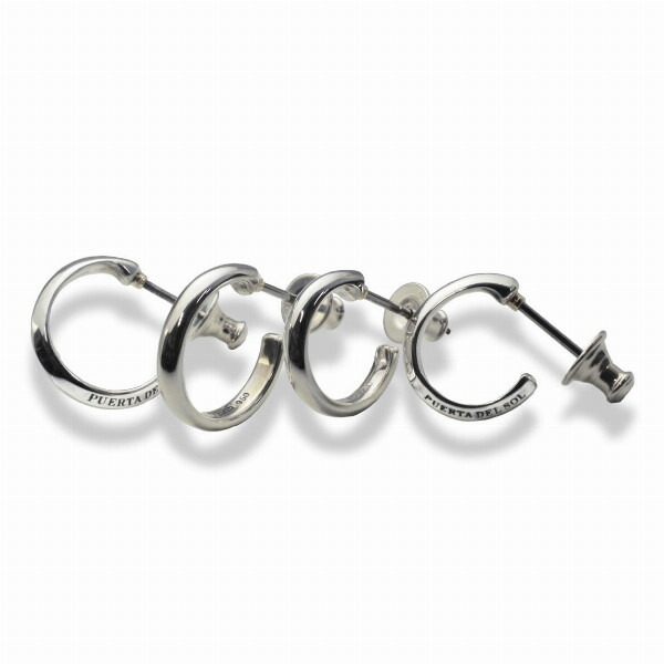 PUERTA DEL SOL トラディショナル シルバー ピアス シルバー950 ユニセックス シルバーアクセサリー 銀 SV950 ブリタニアシルバー ピアス イヤリング_2