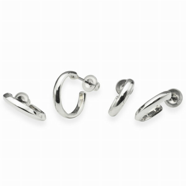 PUERTA DEL SOL トラディショナル シルバー ピアス シルバー950 ユニセックス シルバーアクセサリー 銀 SV950 ブリタニアシルバー ピアス イヤリング_3