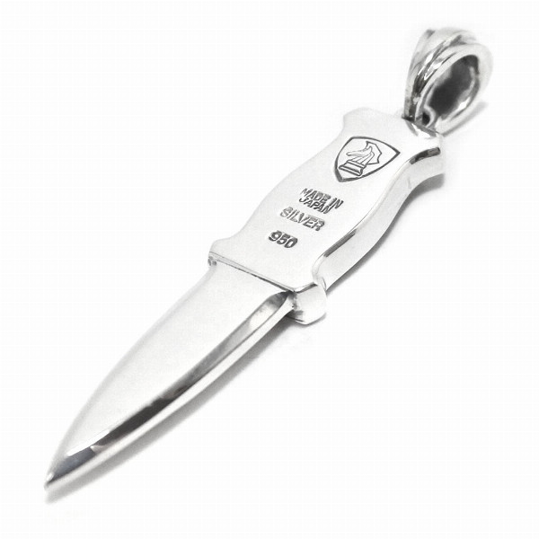 銀　シルバー　Sterling 950k . uyeda テーブルナイフ　2本 PUERTA DEL SOL 両刃 ダガーナイフ ブーツナイフ ペンダント