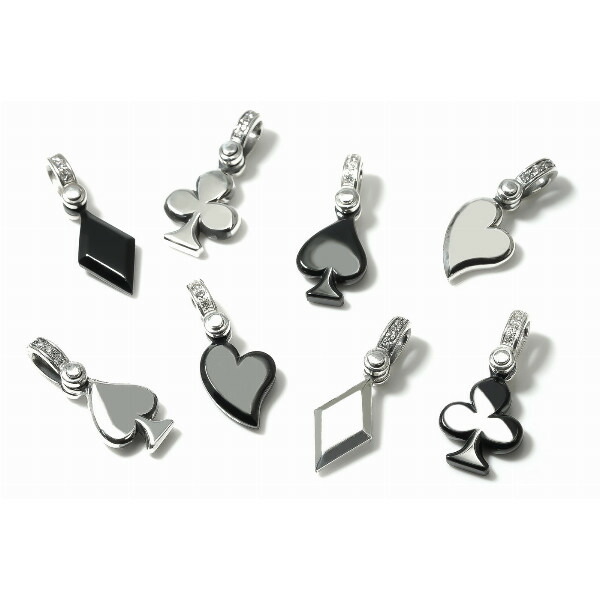 PUERTA DEL SOL トランプ クラブ フラット ペンダント(チェーンなし) シルバー950 ユニセックス シルバーアクセサリー 銀 SV950 ブリタニアシルバー_5