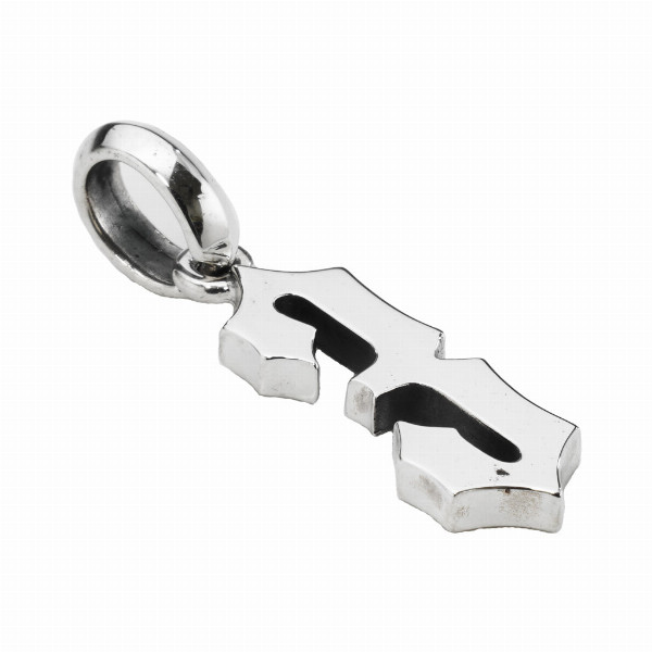PUERTA DEL SOL Personal Number パーソナルナンバー 数字 大きめ 3 ペンダント(チェーンなし) シルバー950 ユニセックス シルバーアクセサリー 銀_1
