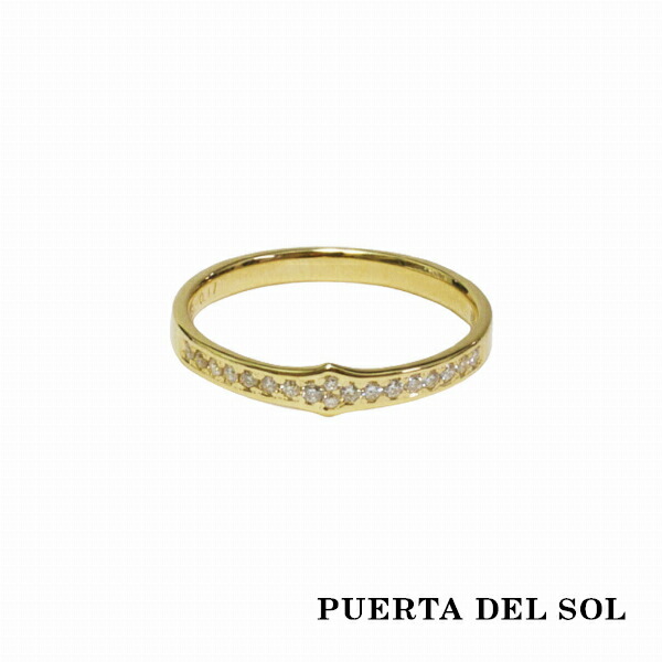 PUERTA DEL SOL Traditional シンメトリー 凸型 リング(5号〜23号) イエローゴールド K10 10金 ユニセックス ゴールドアクセサリー 指輪 メンズリング