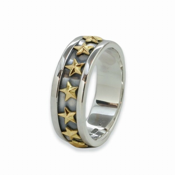 PUERTA DEL SOL 7STAR RING セブン スター イエローゴールド リング(7号〜23号) イエローゴールド シルバー950 K18 18金 ユニセックス