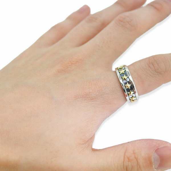 PUERTA DEL SOL 7STAR RING セブン スター イエローゴールド リング(7号〜23号) イエローゴールド シルバー950 K18 18金 ユニセックス