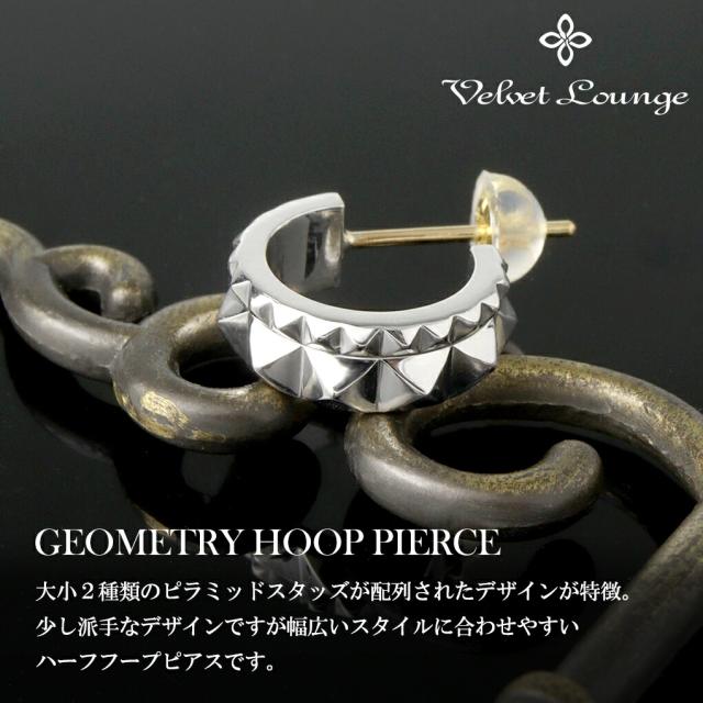 Velvet Lounge ヴェルヴェットラウンジ ジオメトリー フープピアス
