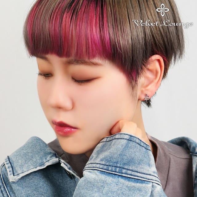Velvet Lounge ヴェルヴェットラウンジ ダヴィデ スネーク ピアス 1P 片耳用 ヘビ 蛇 シルバー シルバーピアス スタッドピアス メンズ レディース_3