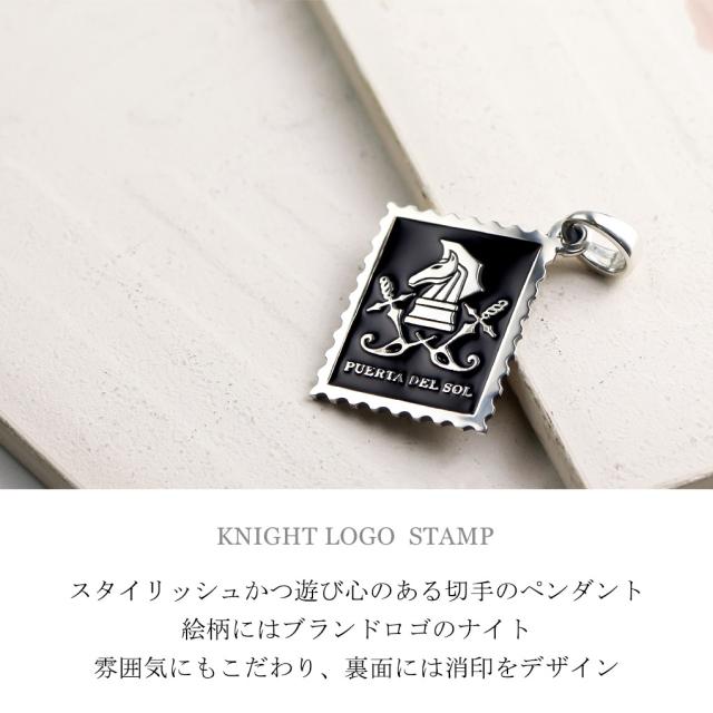 PUERTA DEL SOL チェスシリーズ ルーク ペンダント(チェーンなし) シルバー950 チタンコーティング ユニセックス シルバーアクセサリー 銀 SV950 PUERTA DEL SOL チェスシリーズ ルーク ペンダント(チェーンなし