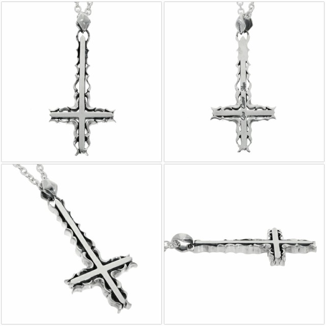 Que Crave クロス 逆十字 アラベスク ペンダントトップ