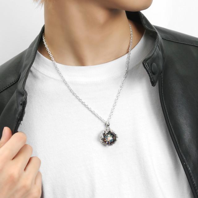 Que Crave パイレックスガラス ペンダントトップ ネックレス