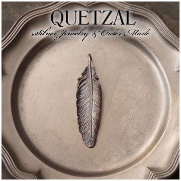Quetzal フェザーペンダント B チェーンなし シルバーネックレス ペンダントトップ ペンダントヘッド ブランド シルバーペンダント ネックレス シルバー925