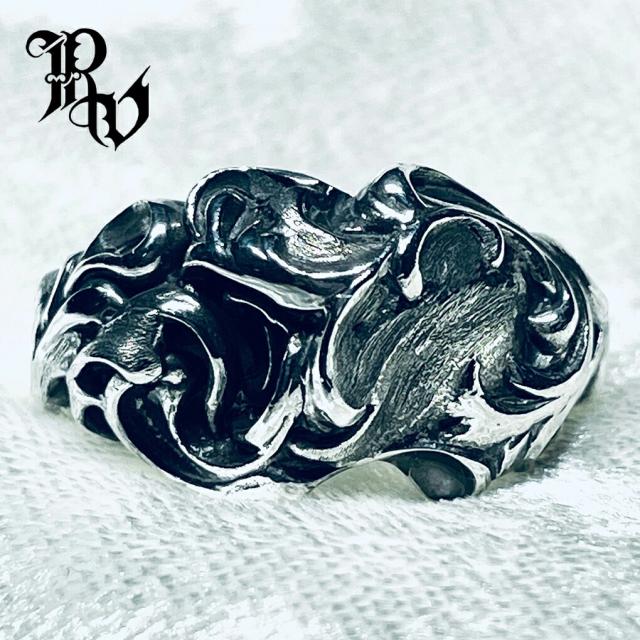 Revellia Flamme 輪っか 指環 6〜17号 しろがね色 925 炎 火 曲線状の形 飾りつけ 工芸 形成 工芸 今日このごろ 芸術 しろがね色輪っか メンズ レディース 成人男性 御上さん 彼