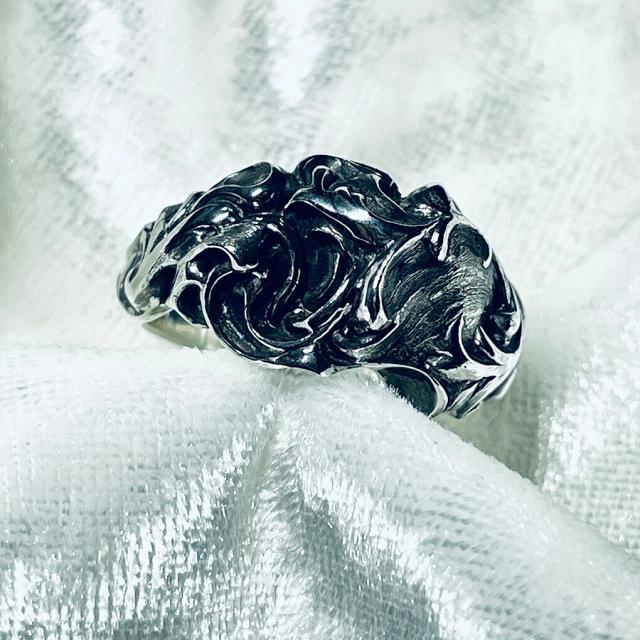 Revellia Flamme 輪っか 指環 6〜17号 しろがね色 925 炎 火 曲線状の形 飾りつけ 工芸 形成 工芸 今日このごろ 芸術 しろがね色輪っか メンズ レディース 成人男性 御上さん 彼