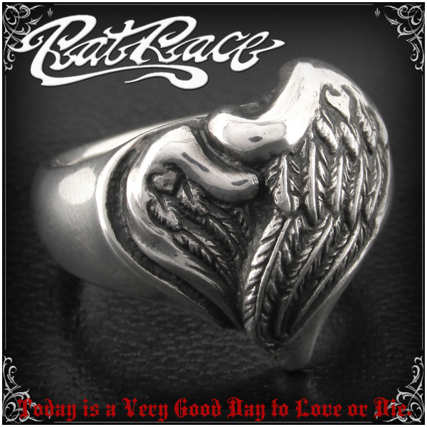 【ラットラブデザイン】エンジェルハートシルバーリング(7〜30号)/送料無料/指輪/メンズ/レディース/シルバー925/大きいサイズ/ブランド