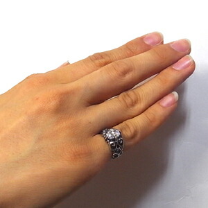 ジルコニアシルバーピンキーリング1〜15号【エムズコレクション】送料