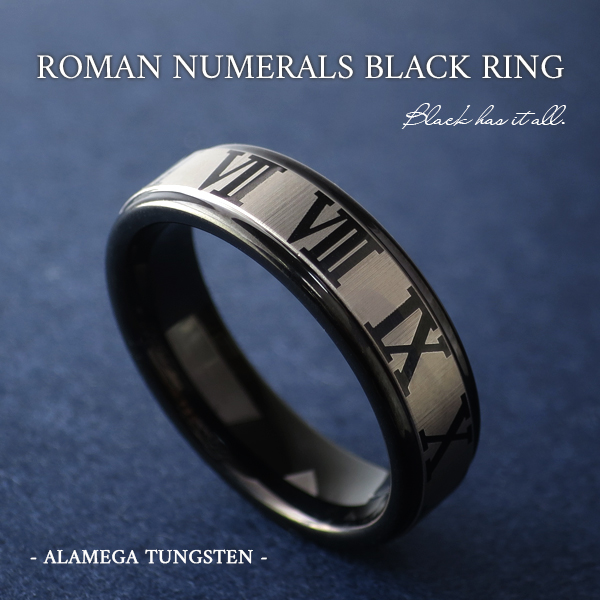 ローマ数字クロック タングステンリング 9 23号 メンズ レディースリングの通販はau Pay マーケット 新宿銀の蔵 シルバーアクセサリーと天然石のお店