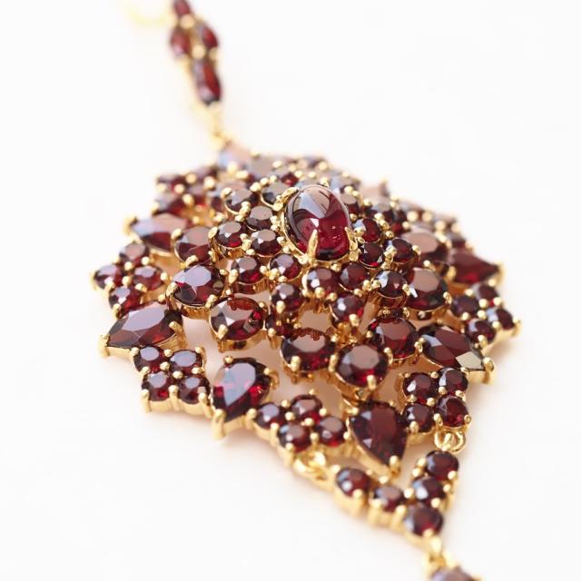 ROKUZAN ガーネット ペンダント ペンダントトップ (チェーンなし