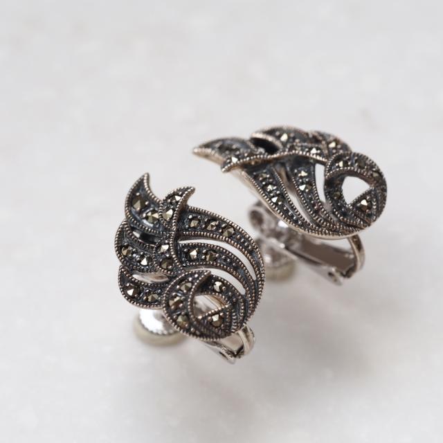 ROKUZAN マーカサイト ピアス イヤリング 選べる 2P 両耳用 ノンホールピアス シルバー925 ROK-202E0014 碌山ジュエリー ブランド レディース 女性 ROKUZAN マーカサイト ピアス イヤリング 選べる 2P 両耳用 ノンホールピアス シルバー925 ROK-202E0014 碌山ジュエリー ブランド レディース 女性