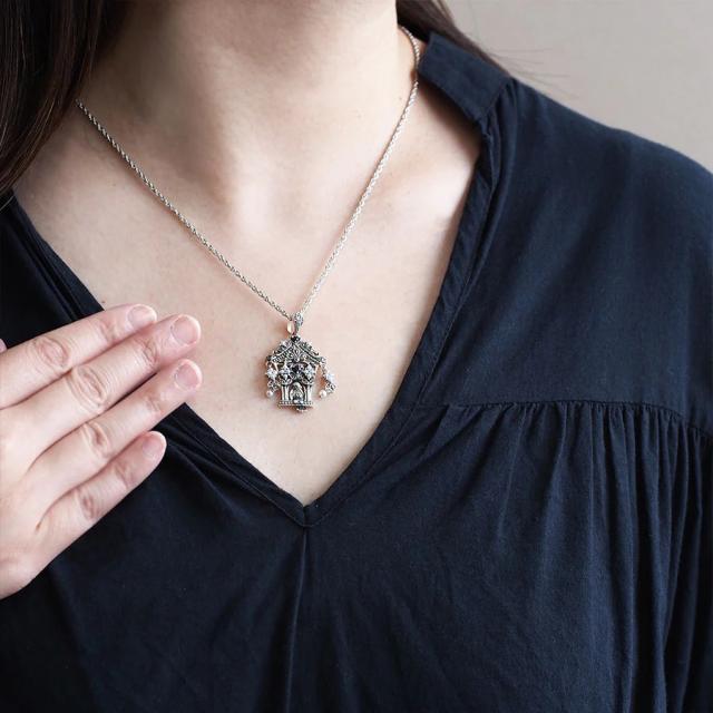 碌山　オニキス　マーカサイト　水晶　シードパール　ペンダントトップ 碌山オニキスマーカサイト水晶シードパールペンダントトップ