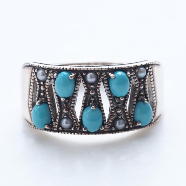 JUPITER 【k10】インカローズ　天然石チェーンリング K10】天然石チェーンリング／インカローズ/ピンキー/サイズ