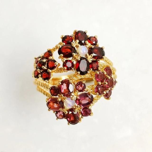 ROKUZAN ガーネット リング 指輪 11〜17号 シルバー925 碌山ジュエリー