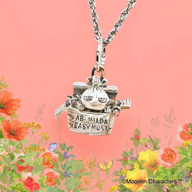 MOOMIN ムーミン リトルミイ ペンダント ペンダントトップ (チェーンなし) ネックレス トップ ヘッド シルバー ホワイトトパーズ シルバー925