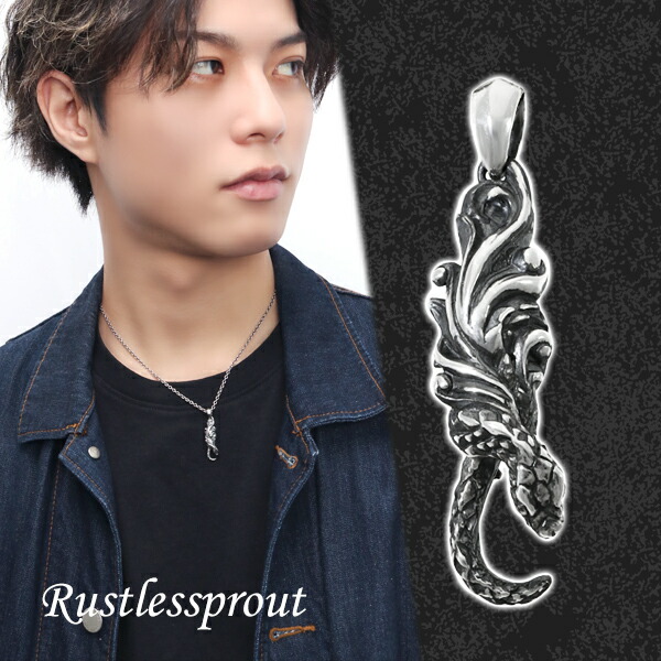 dude9系シルバーペンダントトップネックレス
