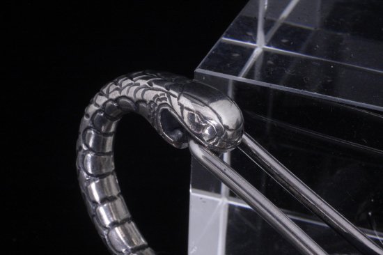 龍頭 蛇 カラビナ シルバー キーチェーン キーホルダー キーフック メンズ ウォレットチェーン ベルトキーパー アクセサリー 生き物 ヘビ スネーク_4