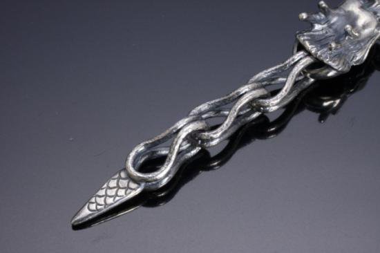 龍頭 龍 キーホルダー シルバー キーチェーン キーホルダー キーフック メンズ ウォレットチェーン ベルトキーパー アクセサリー 竜 ドラゴン_3