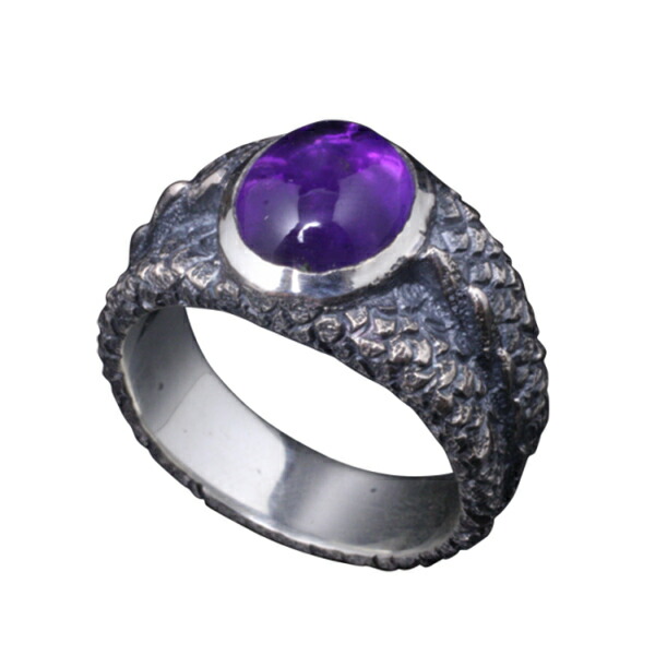 龍頭 龍鱗 リング アメシスト 15〜21号 指輪 竜 ドラゴン メンズ シルバー シルバーリング メンズリング シルバー950 男性 彼氏 伝統技法 ギフト 人気の通販は