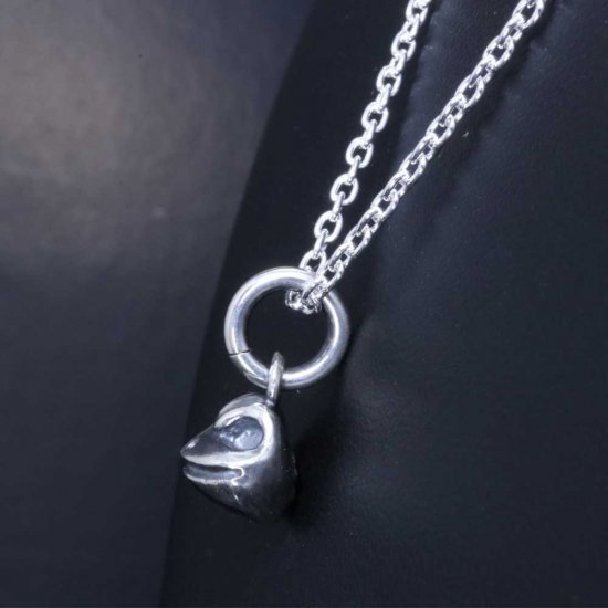 龍頭 反抗期 蛙玉 ネックレス チェーン付き ペンダント メンズ シルバー シルバーネックレス メンズネックレス カエル シルバー950 男性 彼氏_3