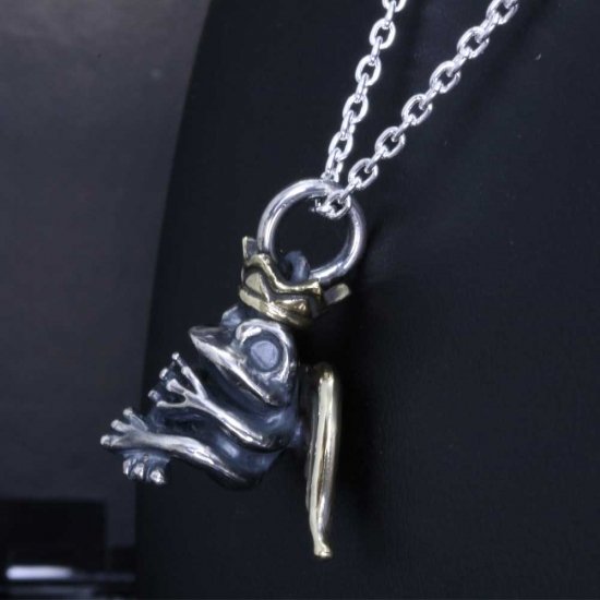 龍頭 反抗期天使 蛙王 ペンダントトップ チェーンなし トップ ヘッド メンズ シルバー ネックレストップ ペンダントヘッド カエル 天使 エンジェルの通販は