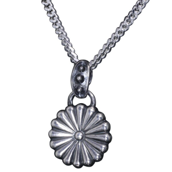 龍頭 菊 (大) ネックレス チェーン付き ペンダント メンズ シルバー シルバーネックレス メンズネックレス 花 シルバー950 男性 彼氏 伝統技法 ギフト