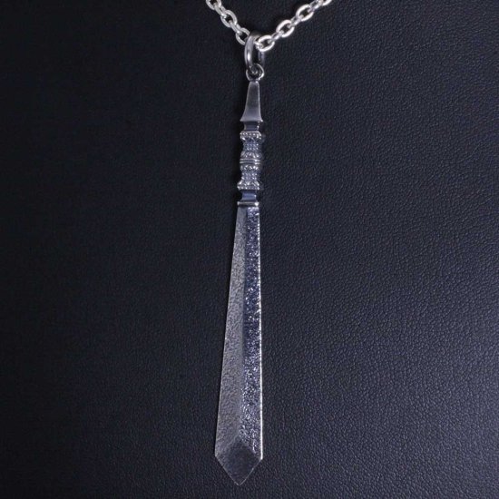 龍頭 独鈷剣 ネックレス チェーン付き ペンダント メンズ シルバー シルバーネックレス メンズネックレス 剣 刀 武器 シルバー950 男性 彼氏 伝統技法_2
