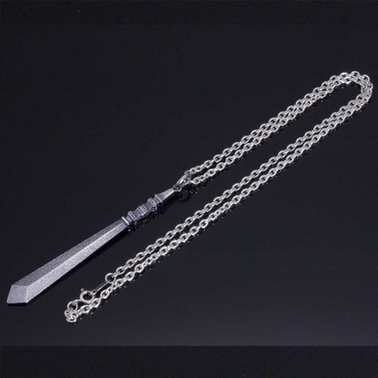 龍頭 独鈷剣 ネックレス チェーン付き ペンダント メンズ シルバー シルバーネックレス メンズネックレス 剣 刀 武器 シルバー950 男性 彼氏 伝統技法_7