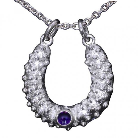 龍頭 ブルートパーズ 霰馬蹄 ネックレス チェーン付き ペンダント メンズ シルバー シルバーネックレス メンズネックレス 天然石 シルバー950 男性_2